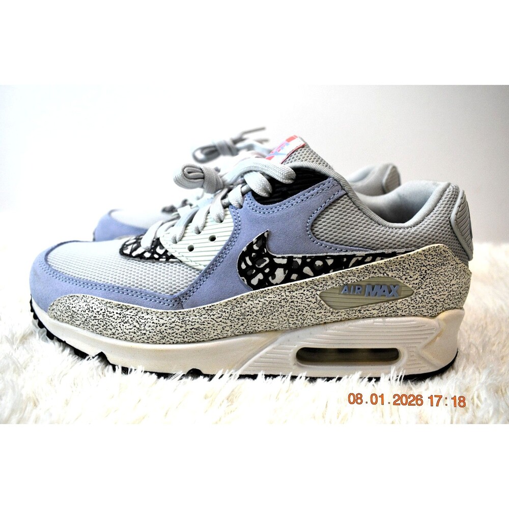 Nike Air Max 90 Premium PLATINUM/BLACK FIBERGLASS (443817-007) Women's Size 8.5